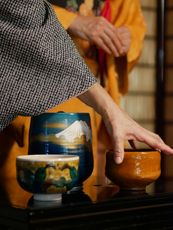 Tea ceremony, Gyokusen-en, Kanazawa